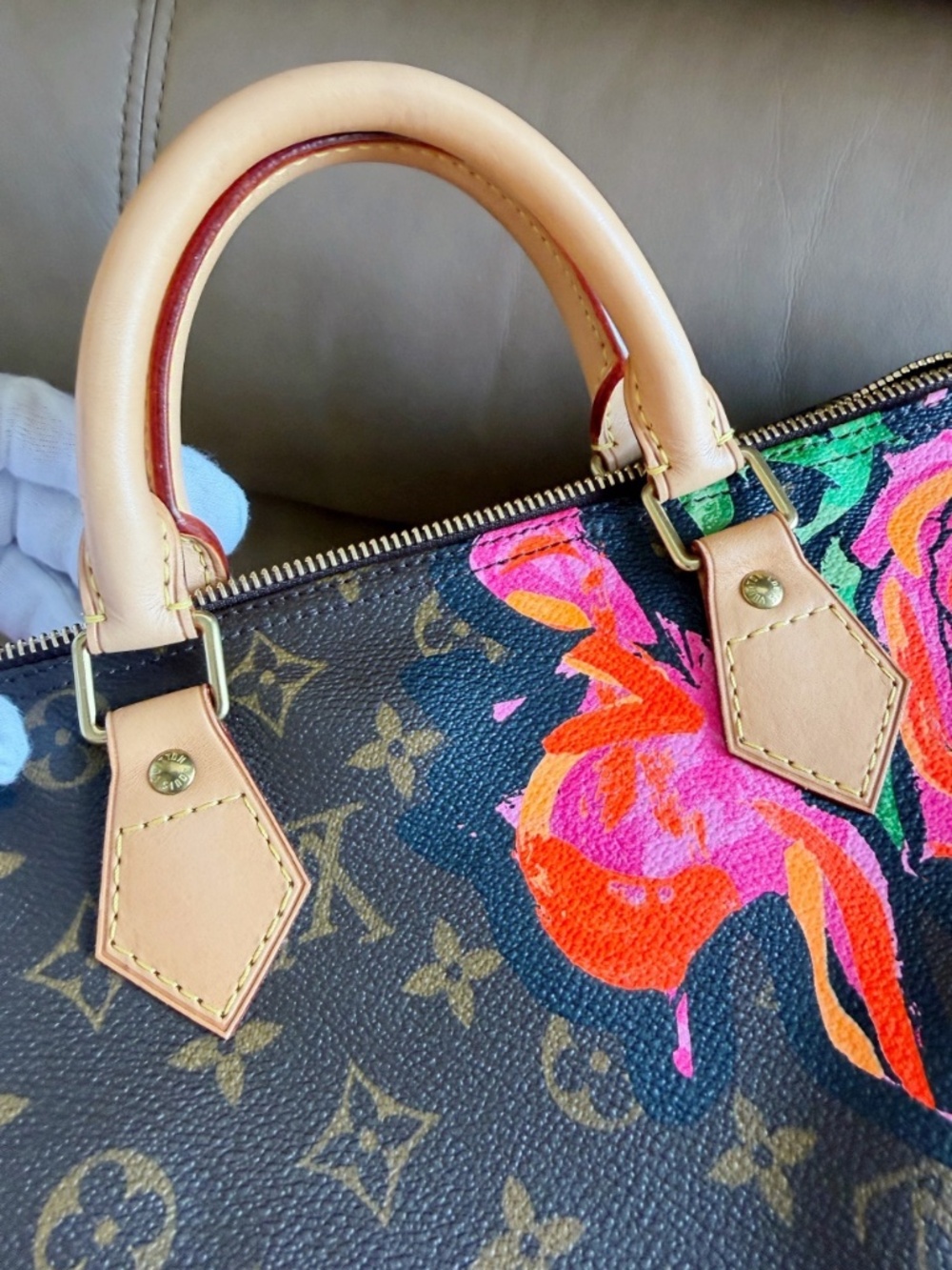 LOUIS VUITTON Stephen Sprouse Roses Speedy 30 Monogram Classic Bag - Picture 10 of 15